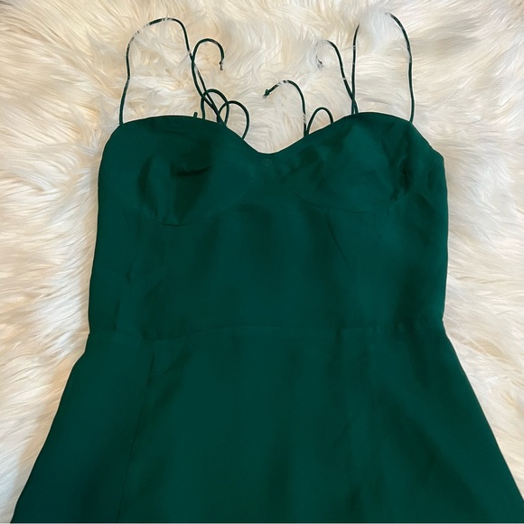 Reformation Juliette Dress in Emerald - Picture 7 of 10